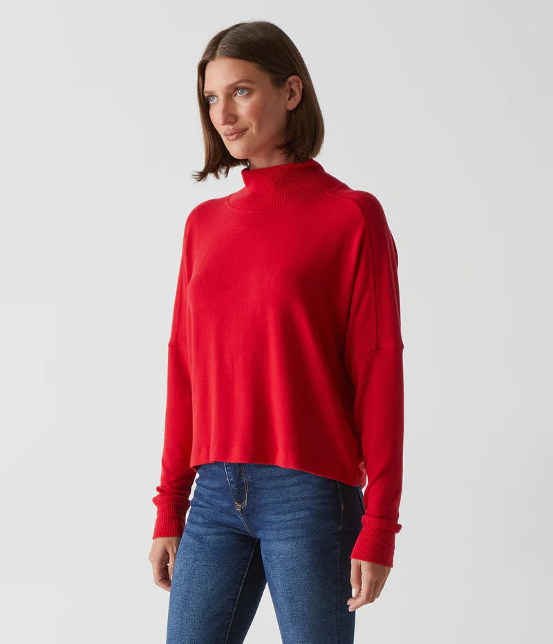Michael Stars- Frida Mock Neck Top