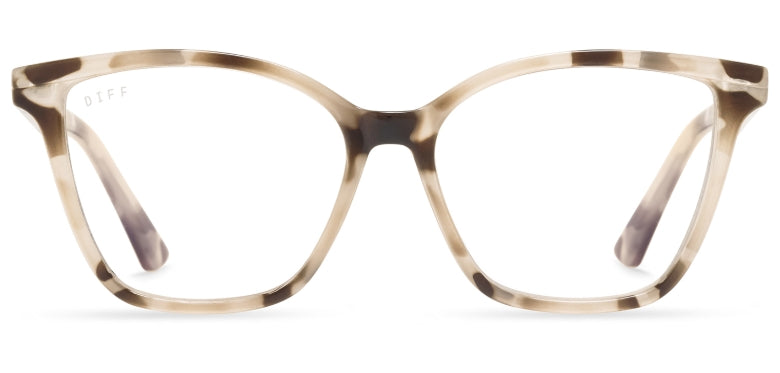 Leah Cream Tortoise Blue light Readers