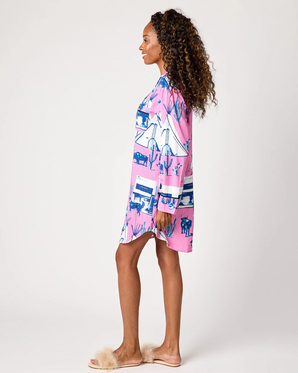 Marfa Toile Sleep Shirt