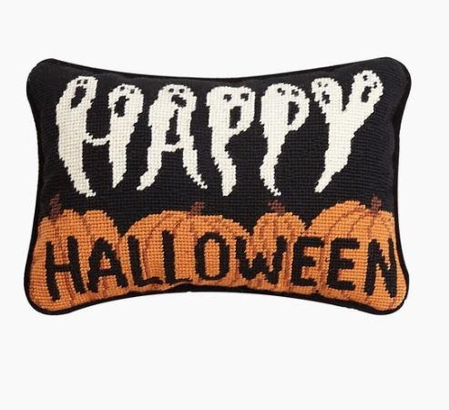 Happy Halloween - Needlepoint Pillow