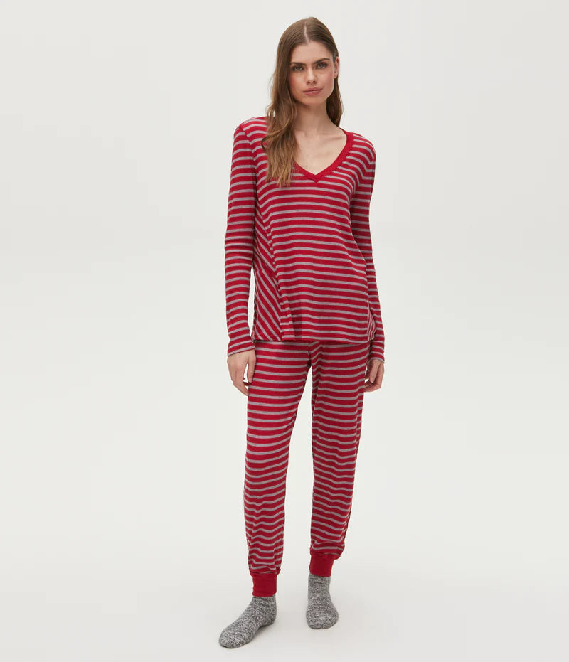 Michael Stars - Margeaux Striped Thermal Jogger